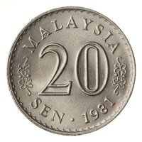 20 Sen obverse