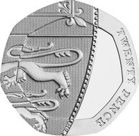20 Pence reverse