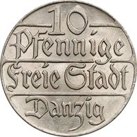 10 Pfennigs obverse