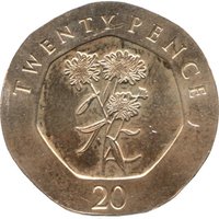 20 Pence reverse