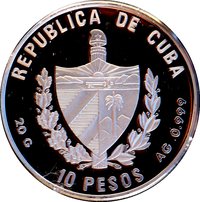 10 Pesos obverse