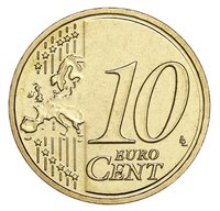 10 Euro Cents reverse