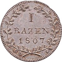 1 Batzen reverse