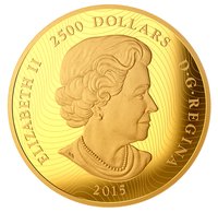 2500 Dollars obverse