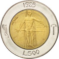 500 Lire reverse