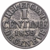 1 Centime reverse