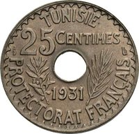 25 Centimes reverse