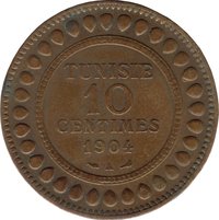 10 Centimes reverse