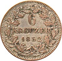 6 Kreuzers reverse