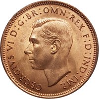 ½ Penny obverse