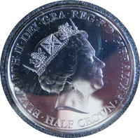 ½ Crown obverse
