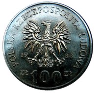 100 Zlotys obverse