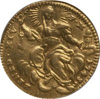 ½ Zecchino obverse