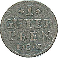 1 Pfennig reverse