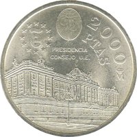 2000 Pesetas reverse