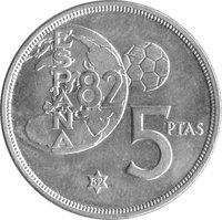 5 Pesetas reverse