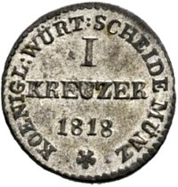 1 Kreuzer reverse