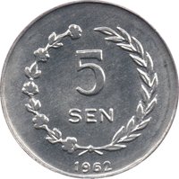 5 Sen reverse