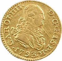 ½ Escudo obverse