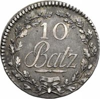 10 Batzen reverse