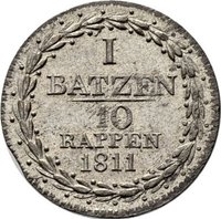 1 Batzen reverse