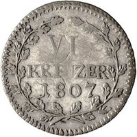 6 Kreuzers reverse