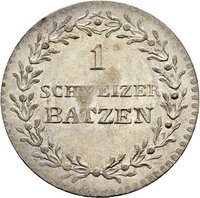 1 Batzen reverse