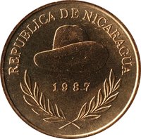 5 Córdobas obverse