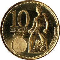 10 Córdobas reverse