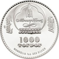 1000 Tögrög obverse