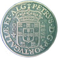 400 Réis "Cruzado" obverse
