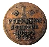 1 Pfennig reverse