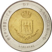 500 Lire obverse